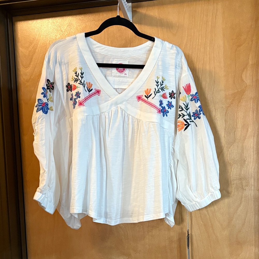 Double D Ranchwear Mountain Meadow Top;Size XL